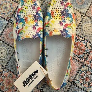 Men's FLOAFERS Country Club Driver Waterproof Loafers - Paint Splatter (12)